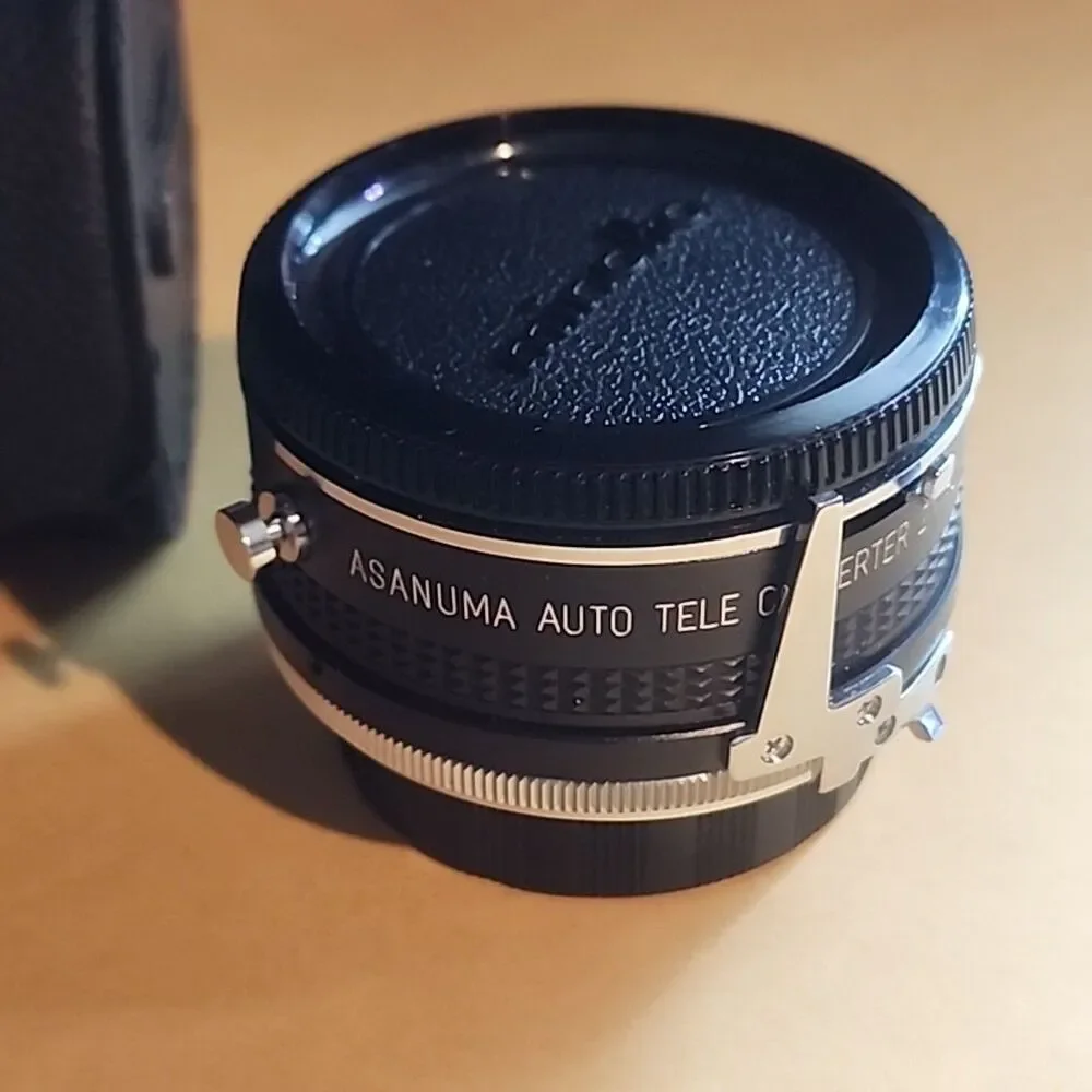 Asanuma Minolta Auto-Tele Converter 2x Camera Lens w/ Case